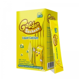【残次清仓】24年9月 美国D-CAL迪巧小黄条婴幼儿液体钙10ml*20条
