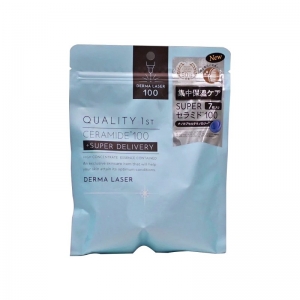 【代塔仓】28年1月日本QUALITY FIRST凯丽芙DERMA LASER系列神经酰胺集中保湿面膜7片装